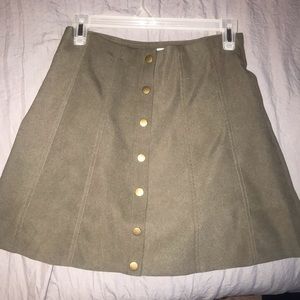 Boutique olive green skirt